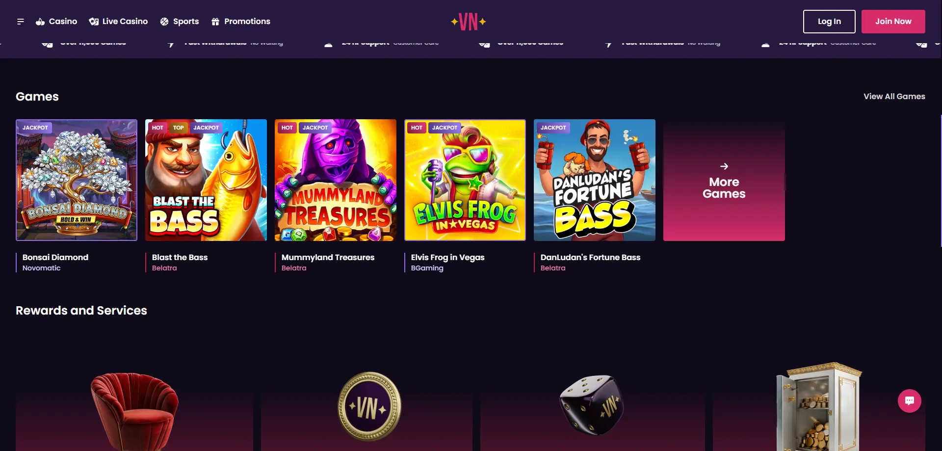 Vegas Now Casino Aktionen – Free Spins und wöchentliche Promotionen