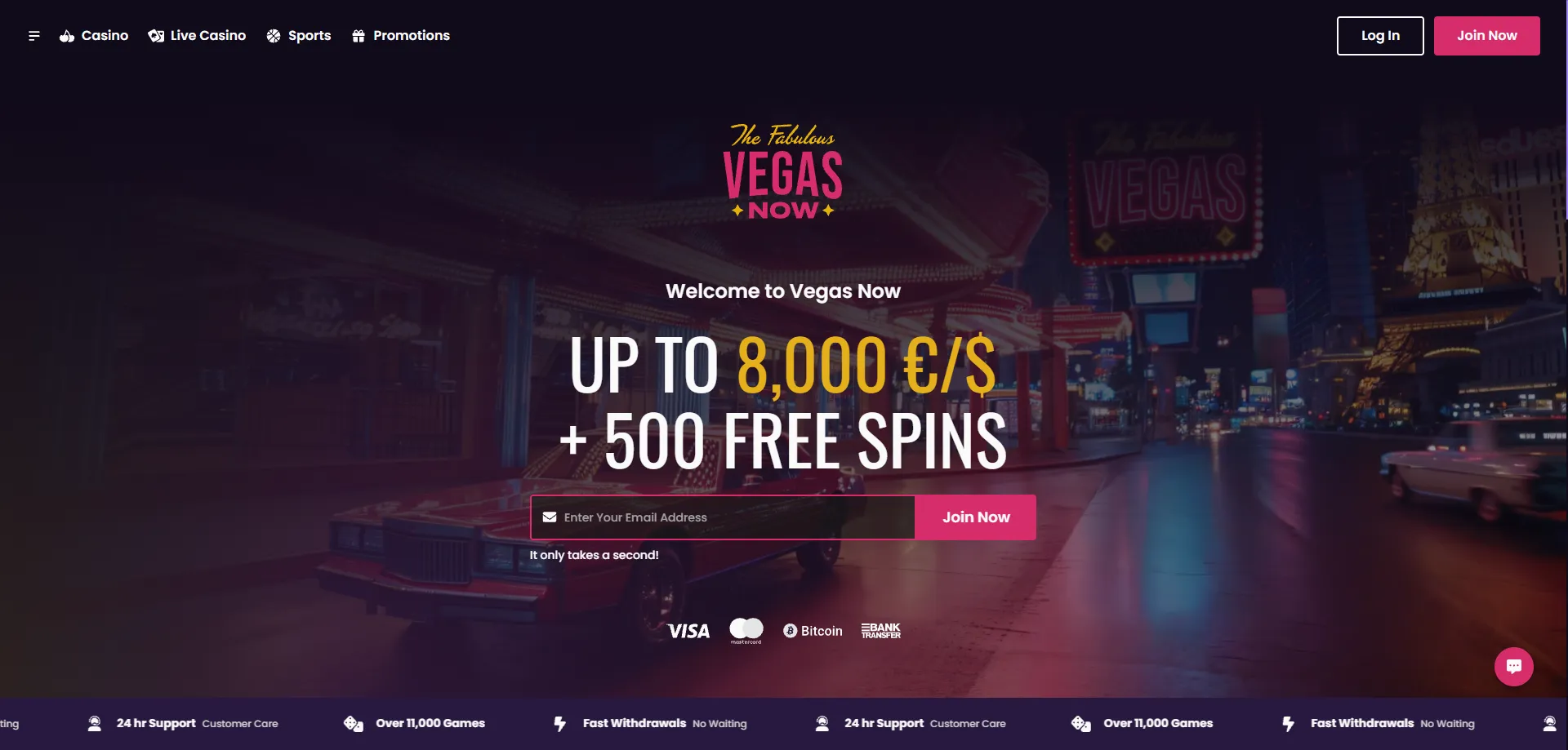 Vegas Now Casino offizieller Überblick – über 14.000 Spiele online